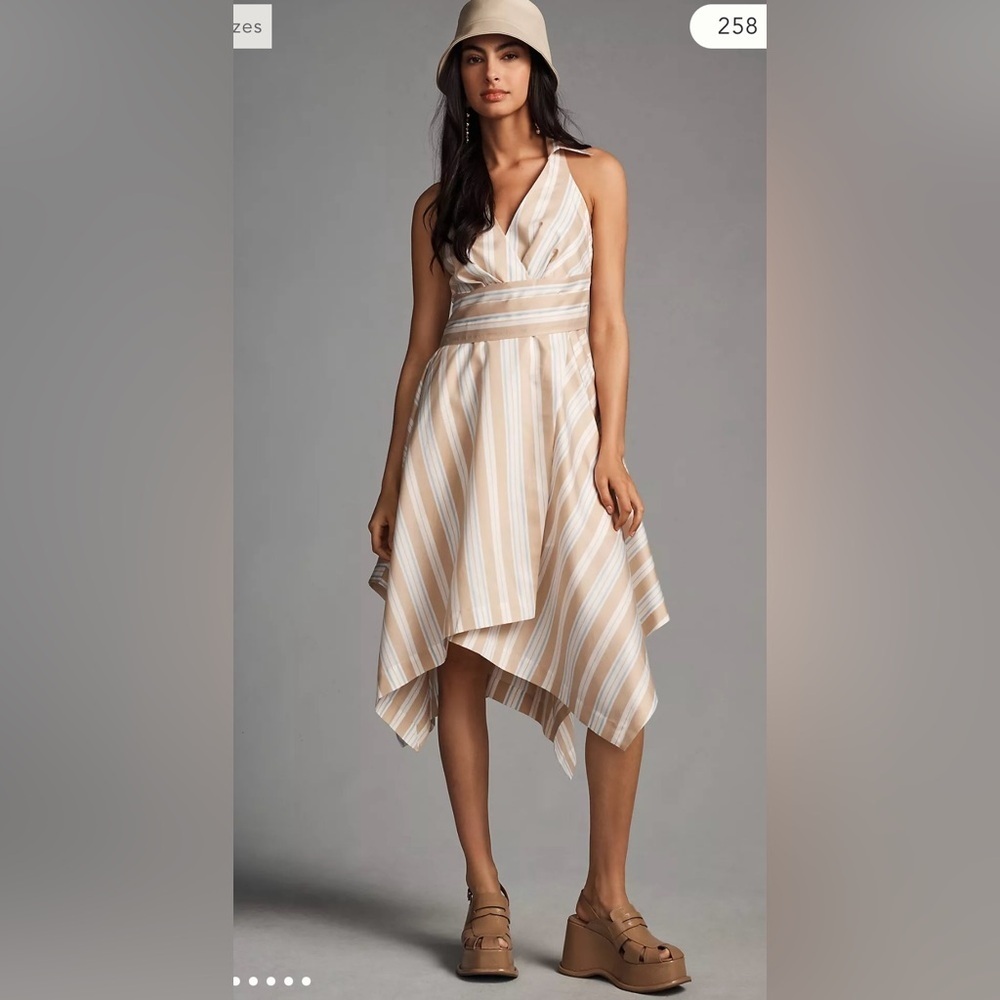 Anthropologie Maeve Asymmetrical Wrap Shirt Dress nwt size 2
